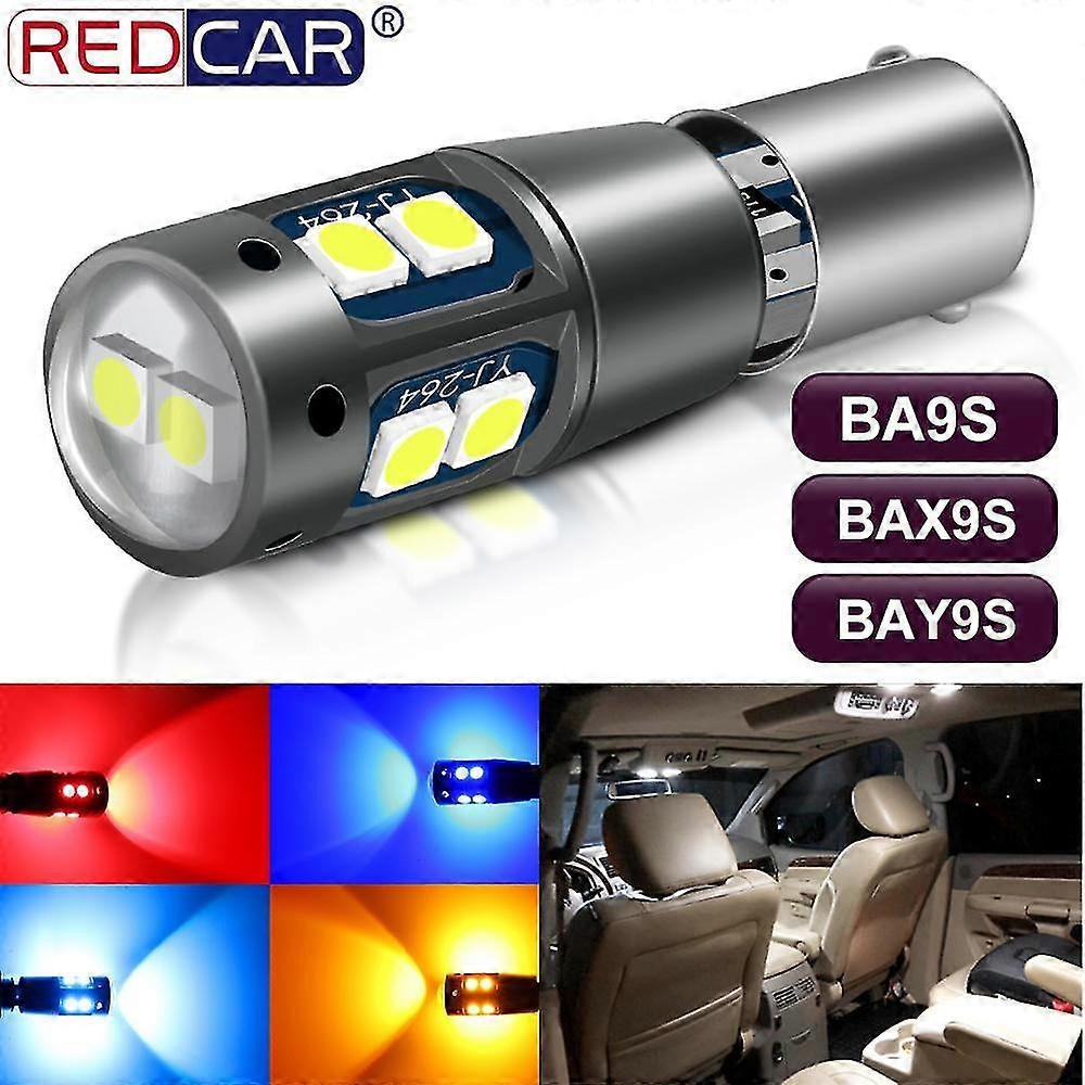 Ba9s - 1 Pokoje Ampułka Led H21w H6w T4w T11 10smd 3030 Puces Canbus Car Gaboris Z automatycznych świateł postojowych - Biały
