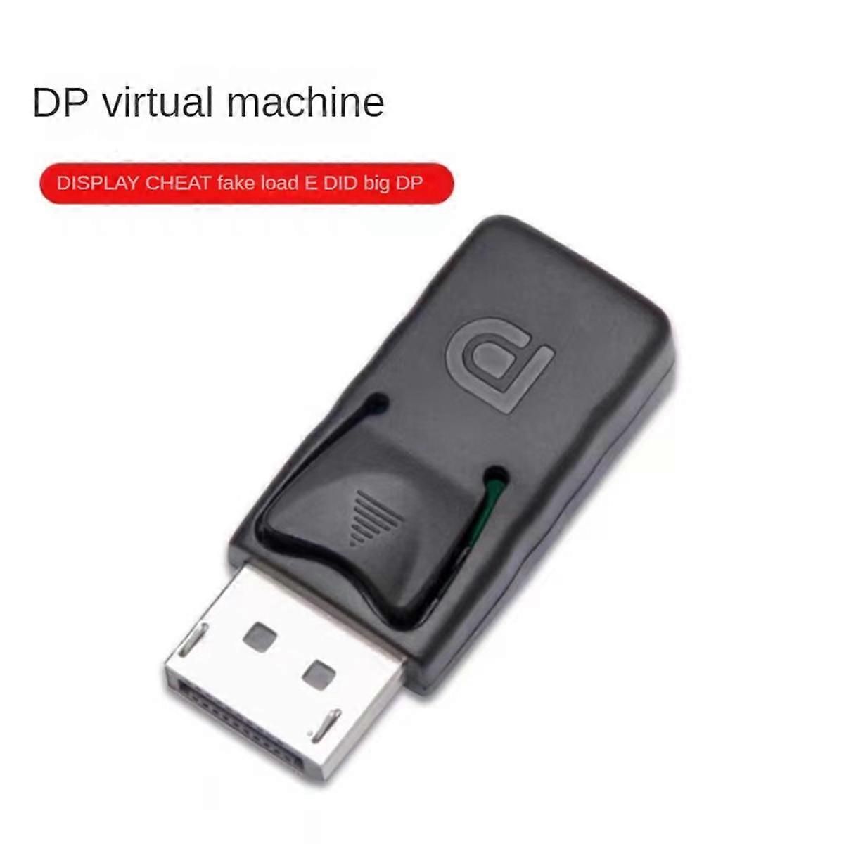 1Pcs 4K Dummy Plug DP Virtual Display Adapter Graphics Video Card Cheater EDID Headless Ghost Emulator