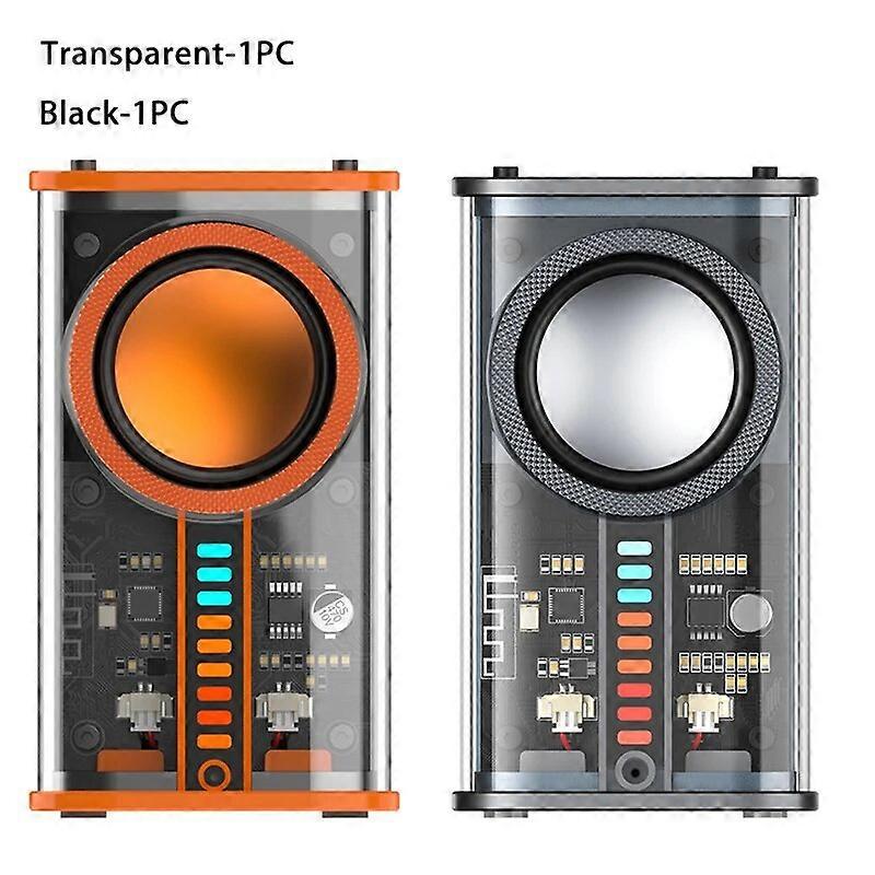 Transparent Mecha Wireless Bluetooth Speaker Portable Mini Subwoofer Support 3D Surround Sound TWS Series Audio Loudspeaker