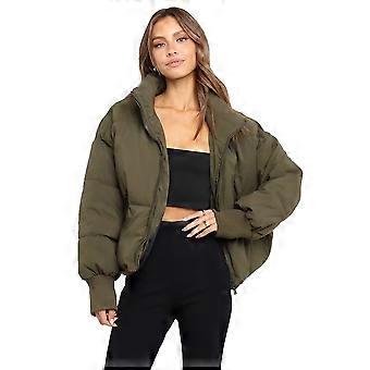 Women Cropped Puffer Jacket Short Puffy Winter Coat