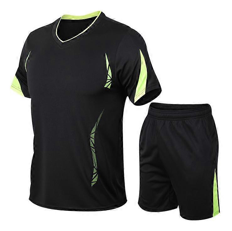Men's Casual Tracksuit Quick-Dry Running Sports Two-piece Set