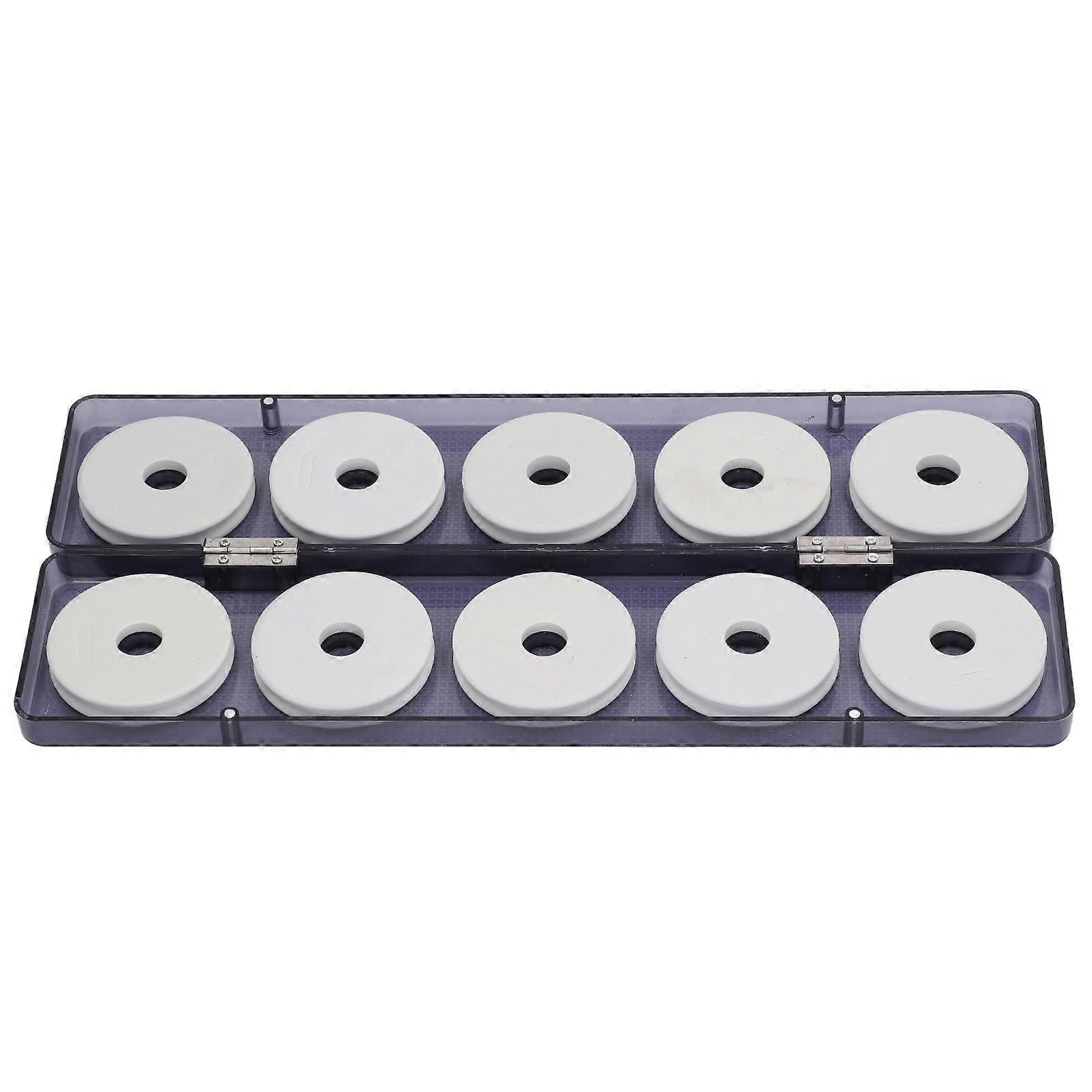 2024 صندوق بكرات رغوة الصيد 10 بكرات محمولة لتنظيم تخزين حامل خط الصيد لصيد الأسماك في بحيرة القوارب