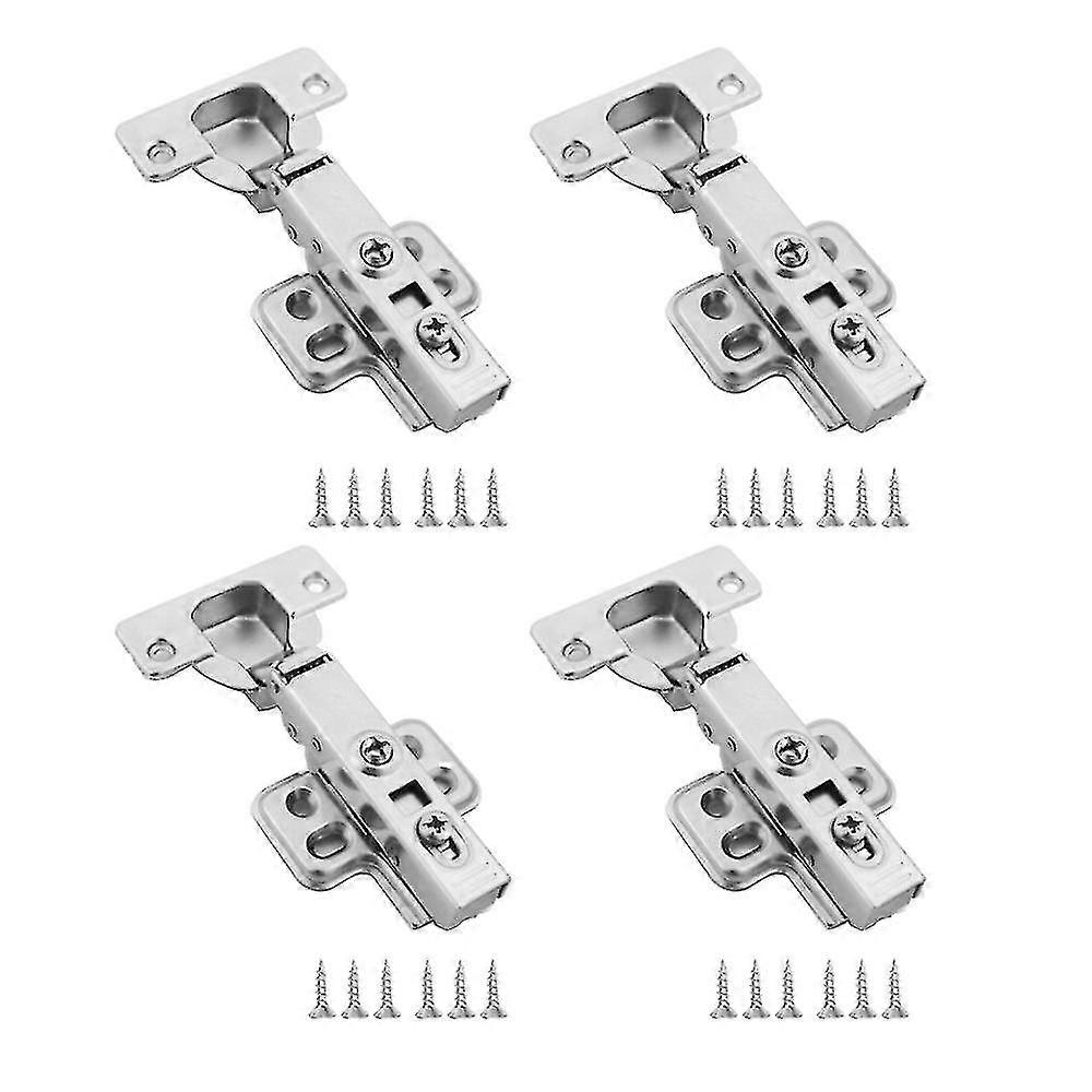 4 Pack Frameless Full Overlay Adjustable Closing Speed Close Cabinet Hinges Disassembly Close Hinges