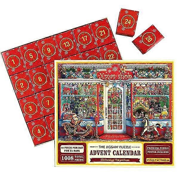 2023 Puzzle Advent Calendar   1008 Puzzle Pieces   24 Day Christmas Countdown--