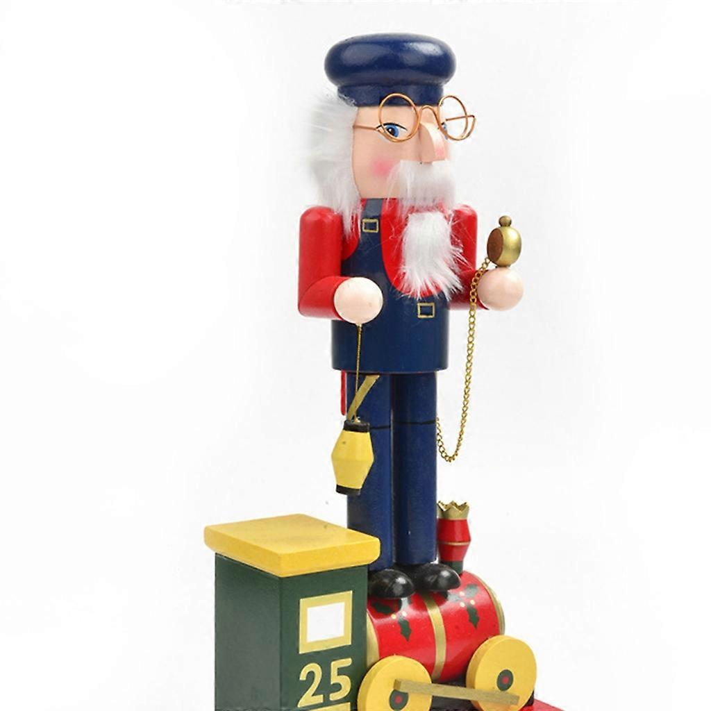  Multipurpose Trä Tåg Reparatör Nötknäppare Soldat Dekor Hantverk