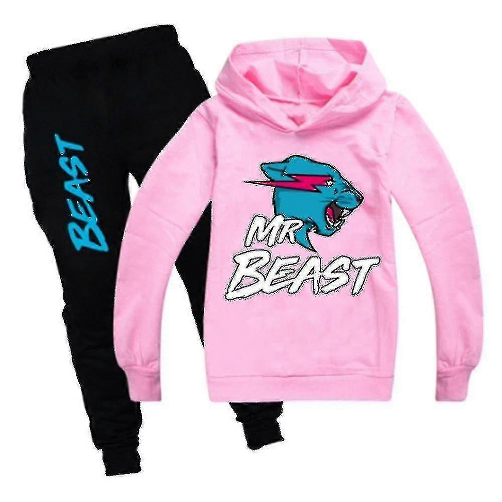 Beast Lightning Cat Copii imprimate Sport Set Casual Hanorac Top + Pantaloni Set Comportament