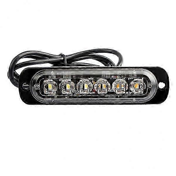 2xCar Van Emergency Beacon 6 LED Strobe Flash Light  Amber