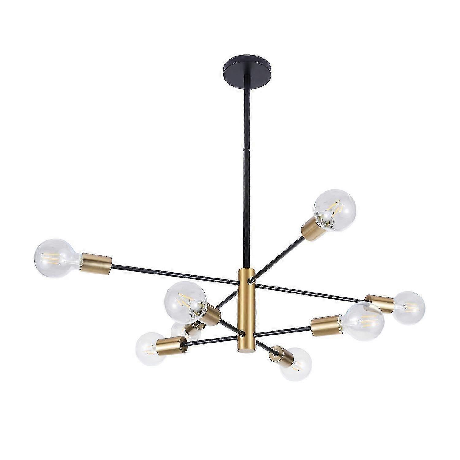 Neoglint Ceiling Lamp 8-light Metal Chandelier Semi Flush Mount Ceiling Fixture Pendant