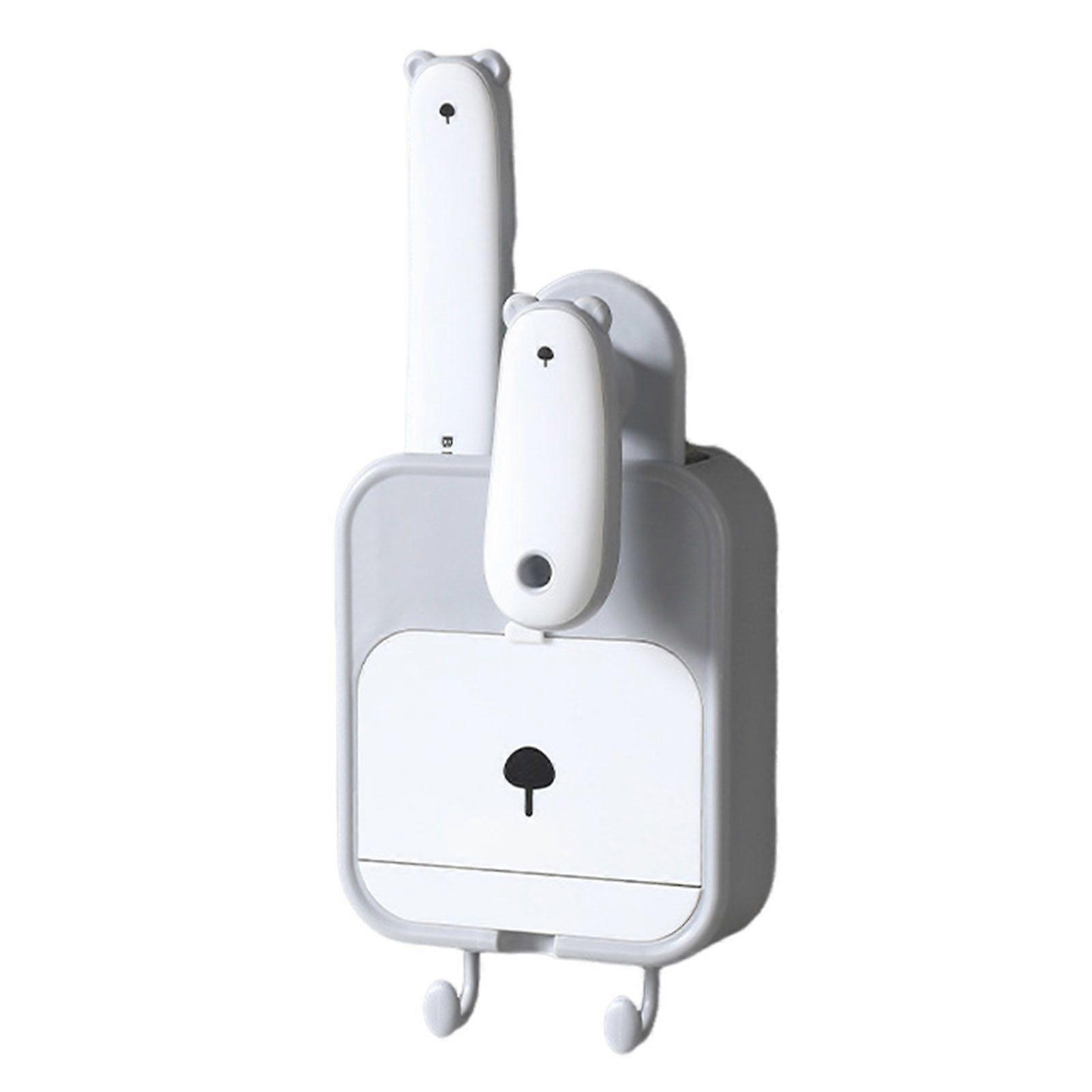 Wall Mounted Soap Box with Hooks Simple Installation Soap Holder with Multi Function Scrub Shoe Brushes Cleaning Set