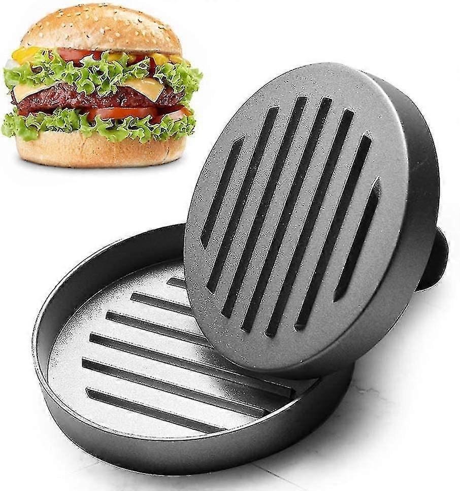 Burger Press - 完美成型的非 sti 汉堡压榨肉饼机模具，用于制作四分之一磅或大 1/3 磅的 Poet 汉堡 - 最佳明矾