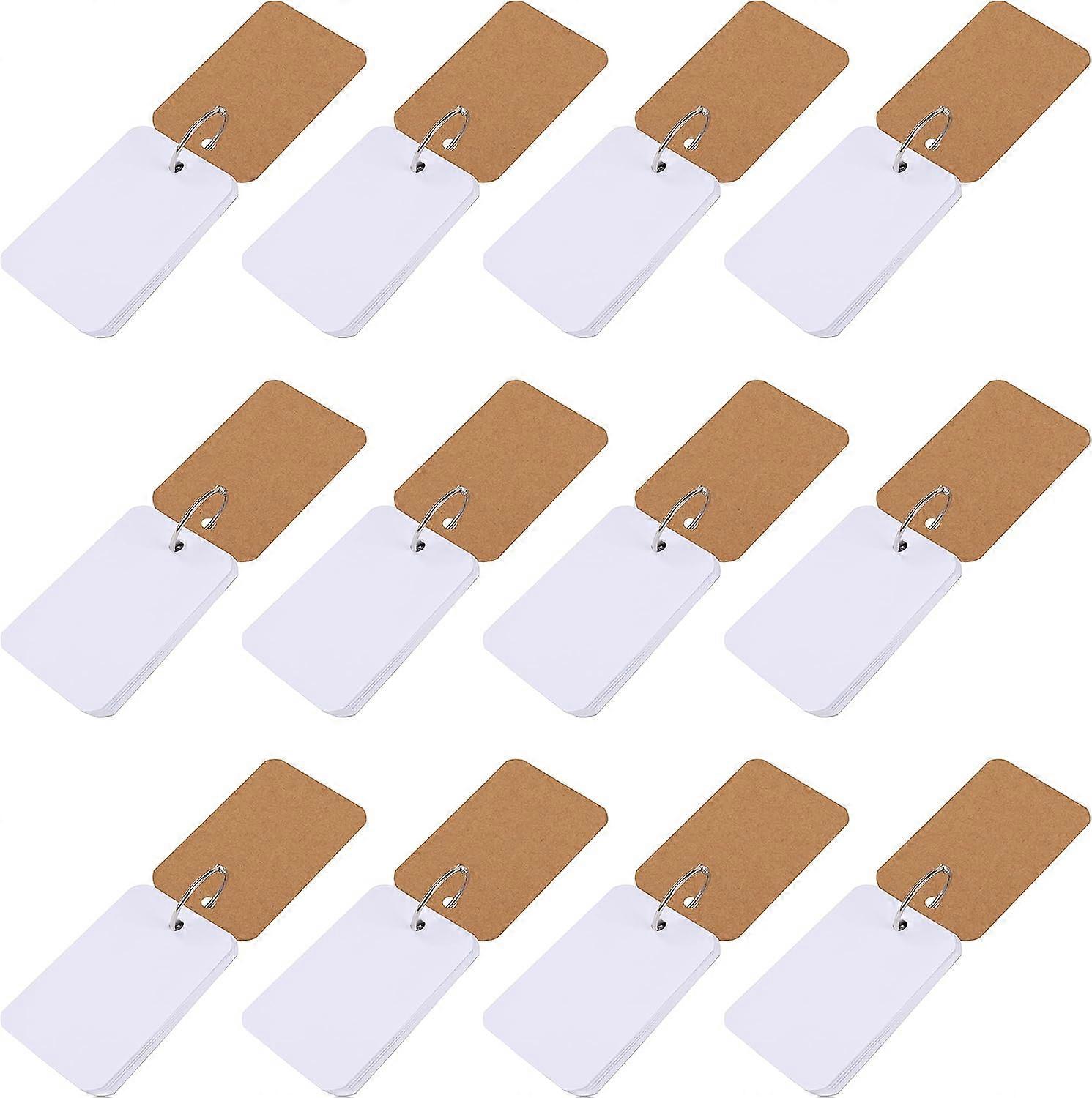 (12-pack) Small learning, memory, bookmarks and DIY greeting cards