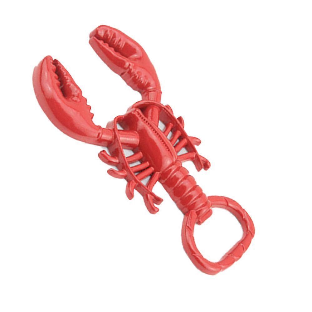 Creative metal alloy paint crayfish bottle opener