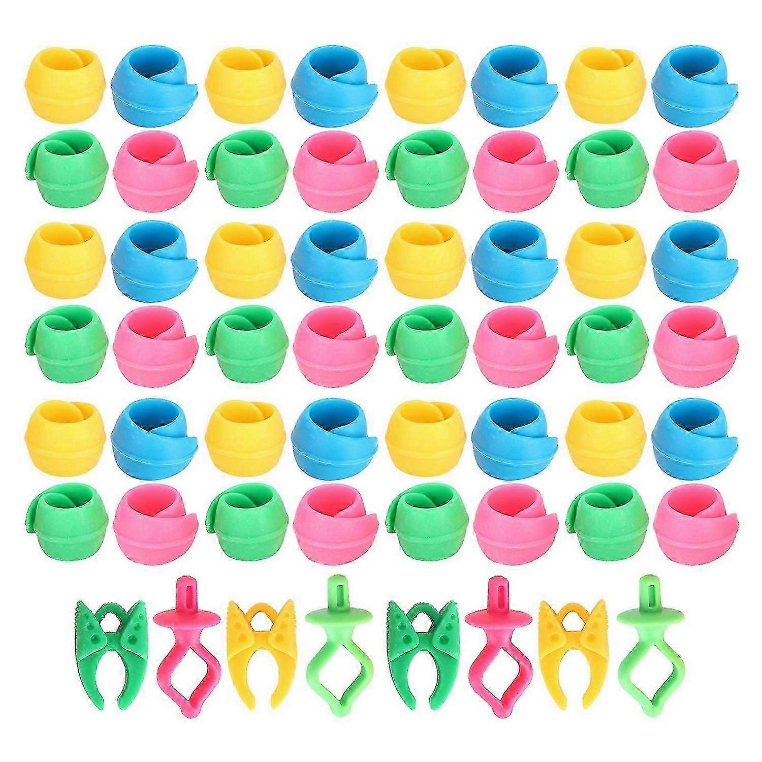56Pcs Spool Holder Silicone Holder Spool Holder Embroidery Tools