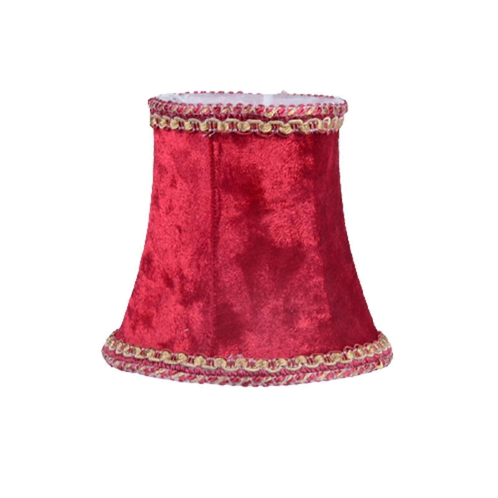 Lampun varjostin kangas kangas lampunvarjostin kannet lampunvarjostin lisävaruste kodin sisustus sopii seinävalaisimeen (RED)