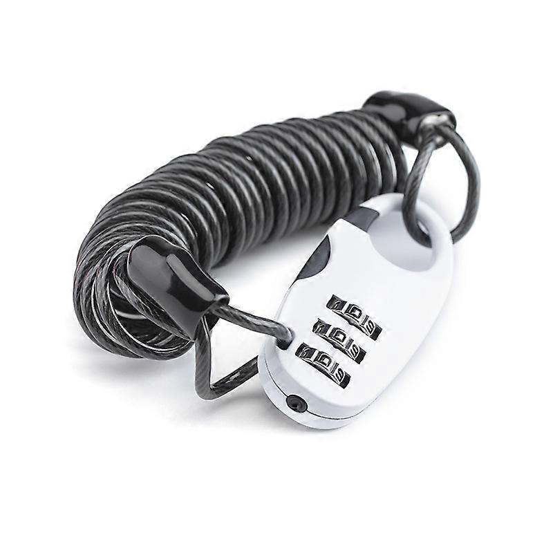 Portable Anti-Theft Bicycle Cable Lock for Bikes and Motorcycles, 10mm Heavy-Duty Steel, 3 Feet Long, Weather-Resistant Design