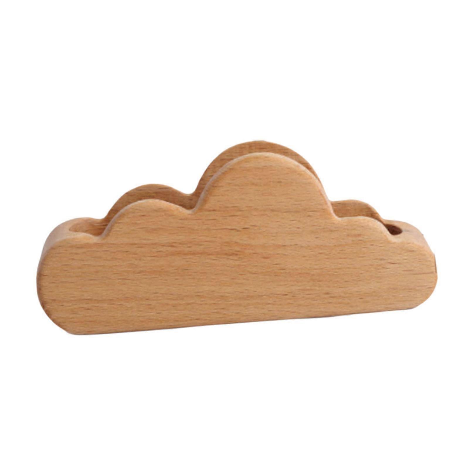 Clouds Business Card Holder,Wood Business Card Display Holder,Crafts,Wooden Card