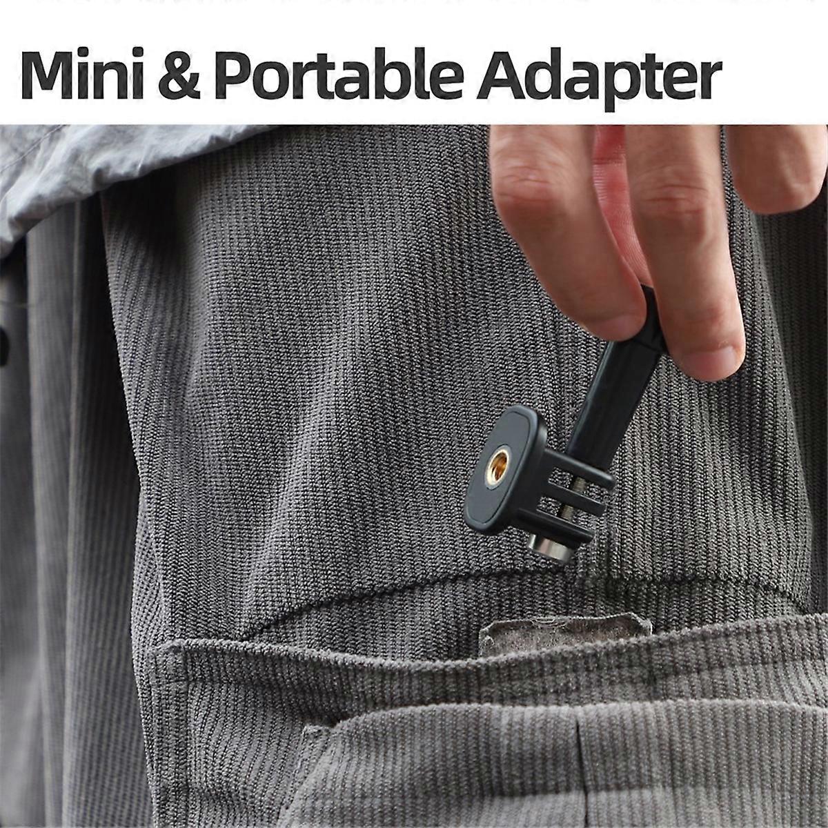 1/4 Adapter Tripod Adapter for Action 5 Pro Gopro13 GO/ Action Camera Adjustable Angle Base Adapter