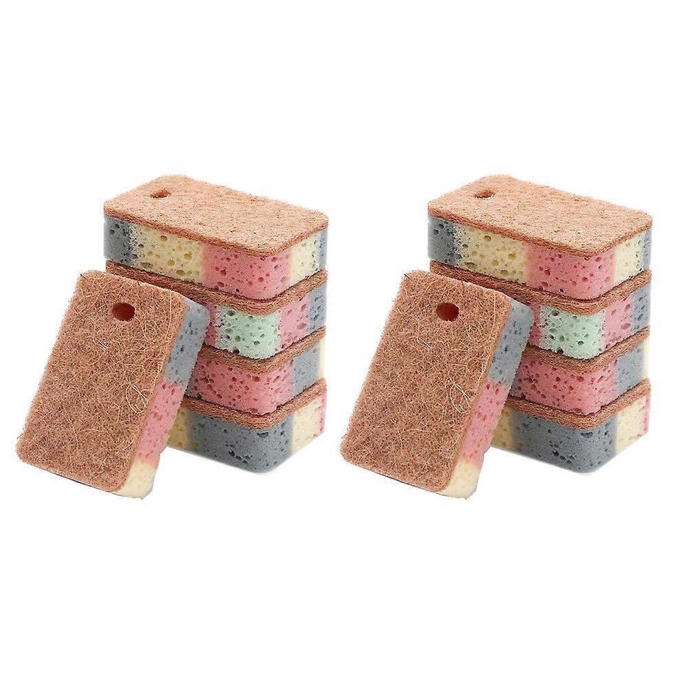 10 Pack Dish Sponge for Kitchen, Dual Sided Scrub Sponge
