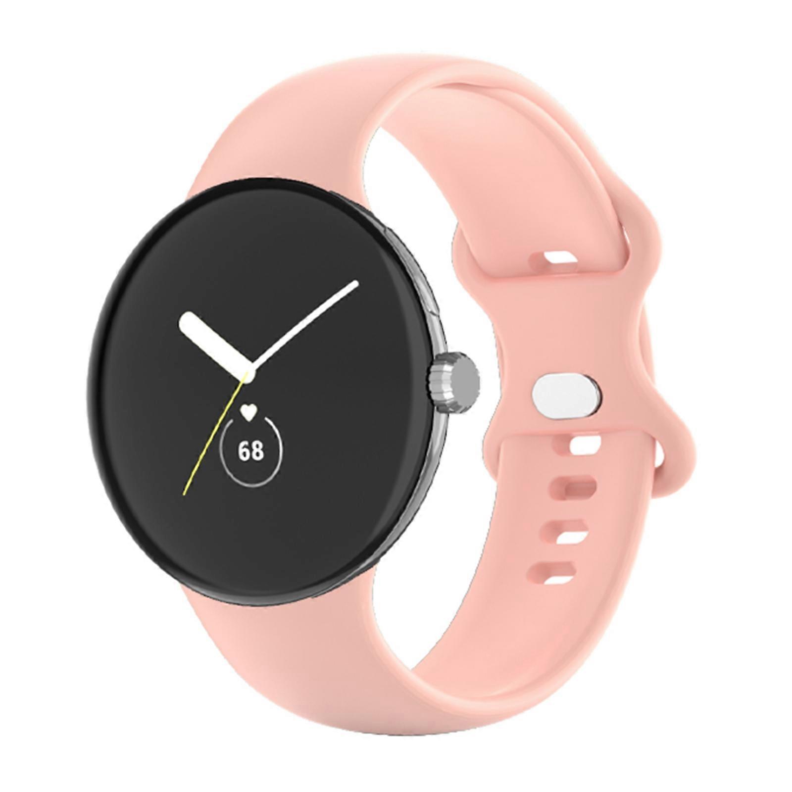For Google Pixel Watch Single Color Silicone Watch Band Women