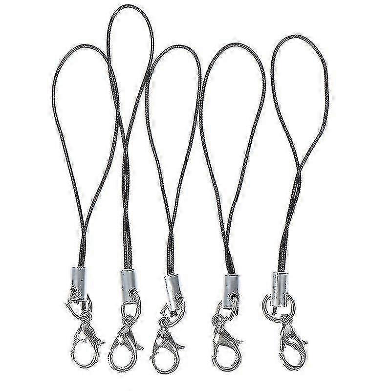 10pcs Lanyard Keychain For Usb Flash Drive Strap String Black Hfmqv
