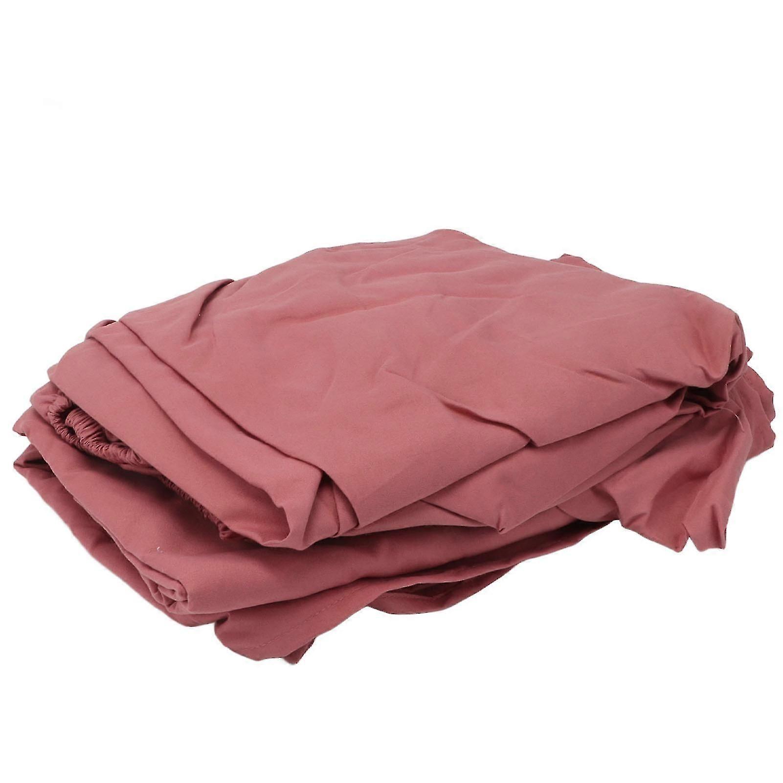 3 قطع مجموعة غطاء سرير الجمال مجموعة تدليك غطاء ملاءة السرير غطاء وسادة الوجه لصالون التجميل سبا سرير مرجاني أحمر