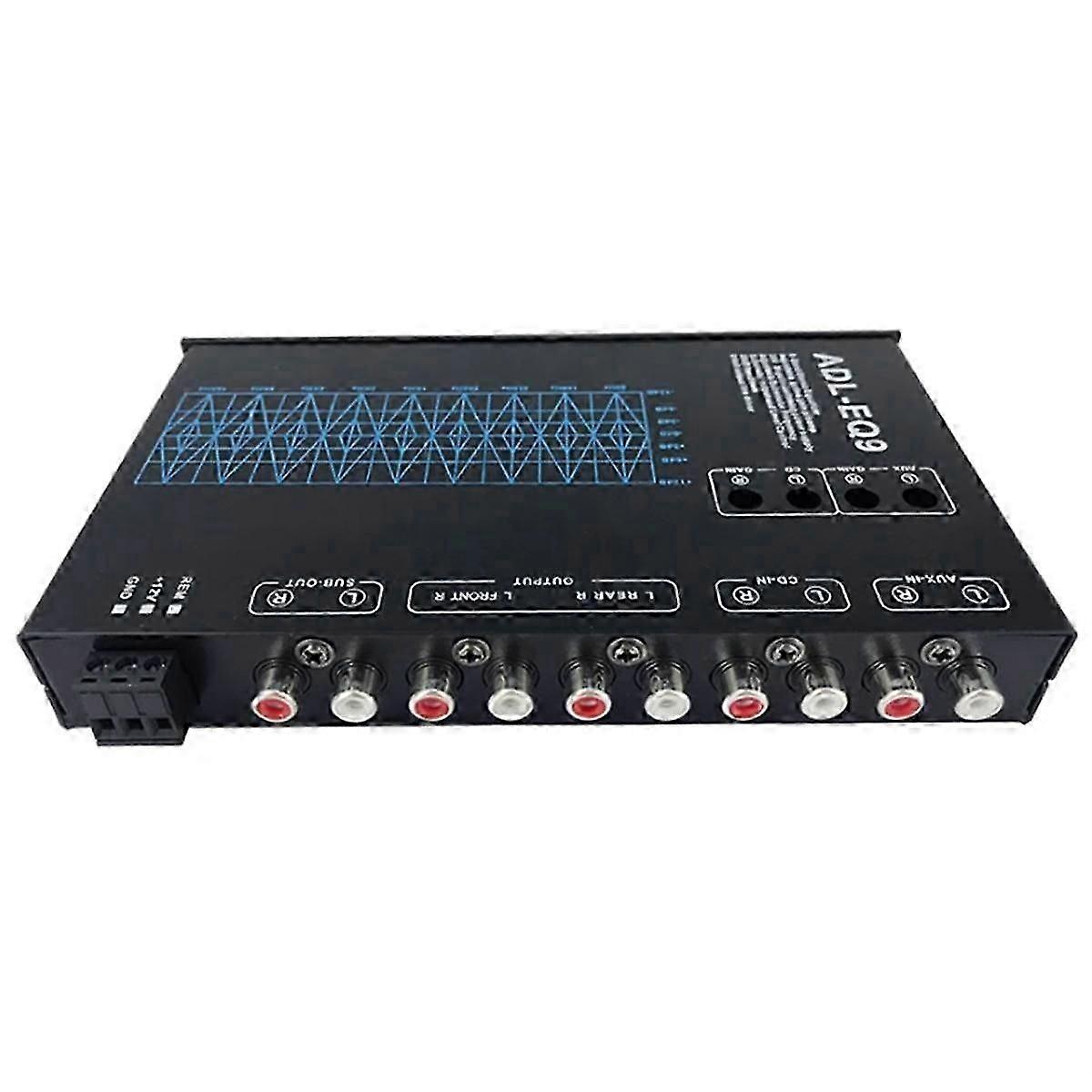 Auto Square 9 Band Graphic Equalizer Digital Car Audio -eq9 Full Series Car Amplifier Equalizer+adjustable Filter
