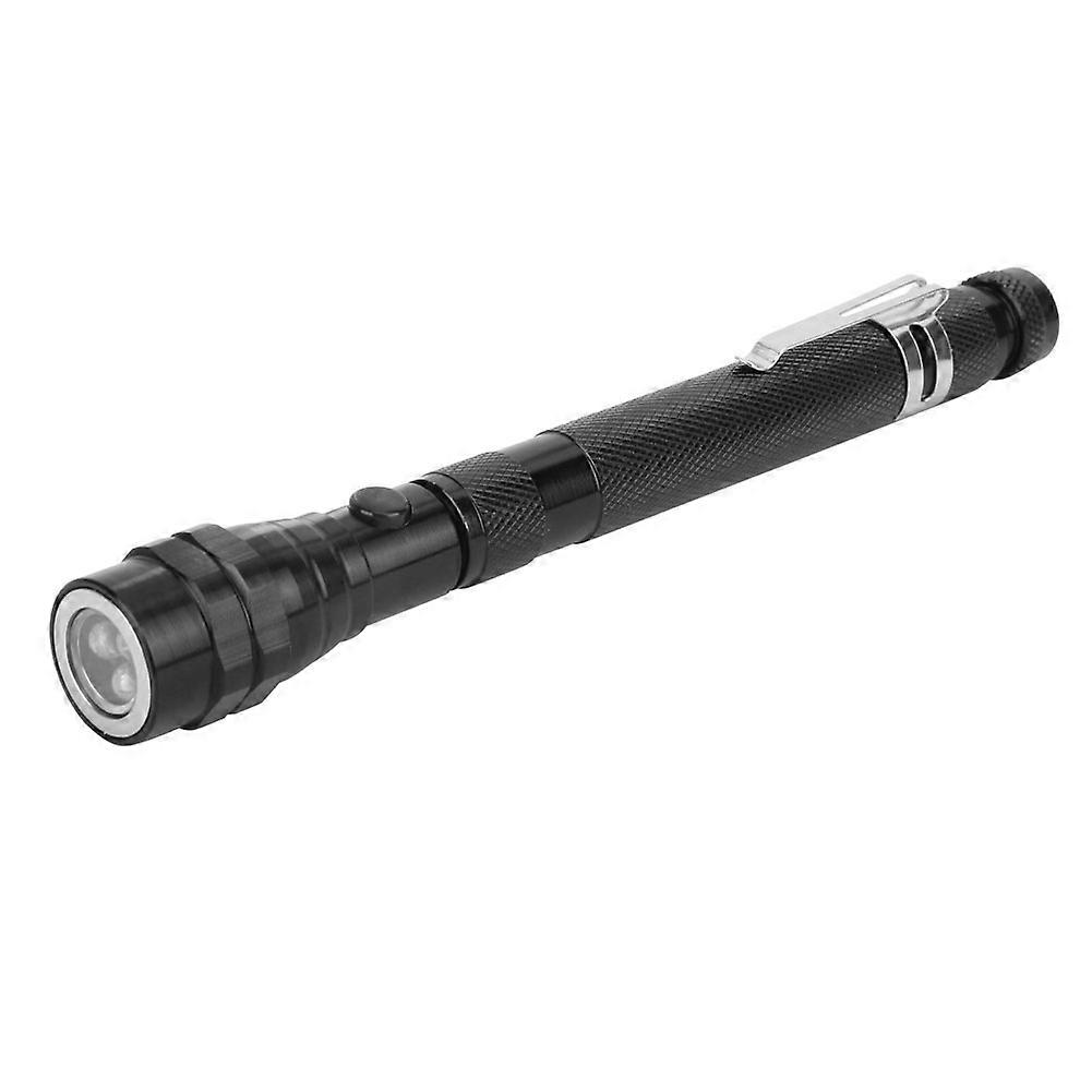 LED Telescopic Flashlight Penlight Torch Telescoping Beam Magnetic Tail Cap For Camping Hiking