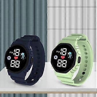 C5-13 Electronic Watch Luminous Life Waterproof Square LED Football Men Women Children Sports Digita