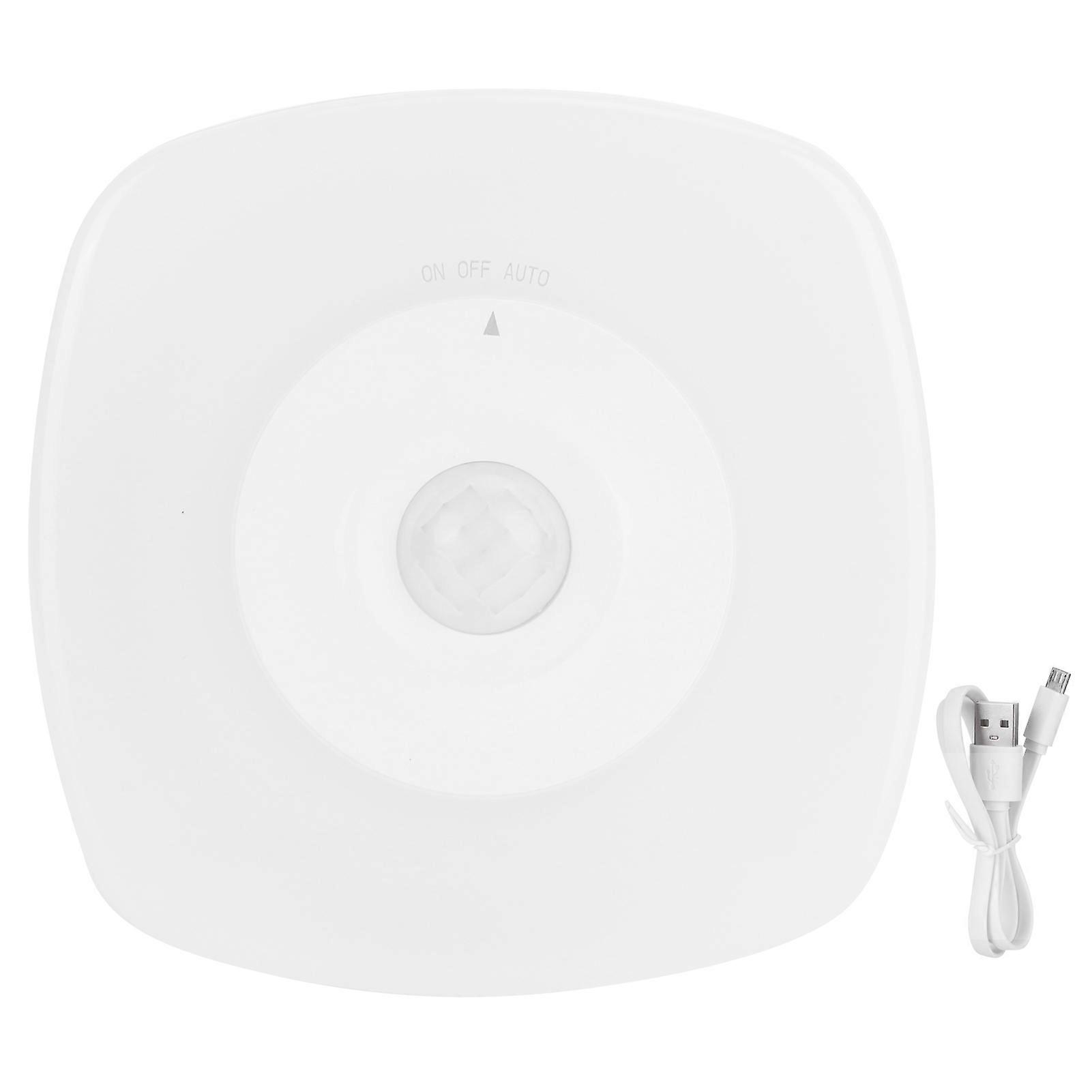 Human-Sensing Rechargeable LED Induction Night Light, Warm White, Energy-Efficient, Motion Sensor, Compact Design