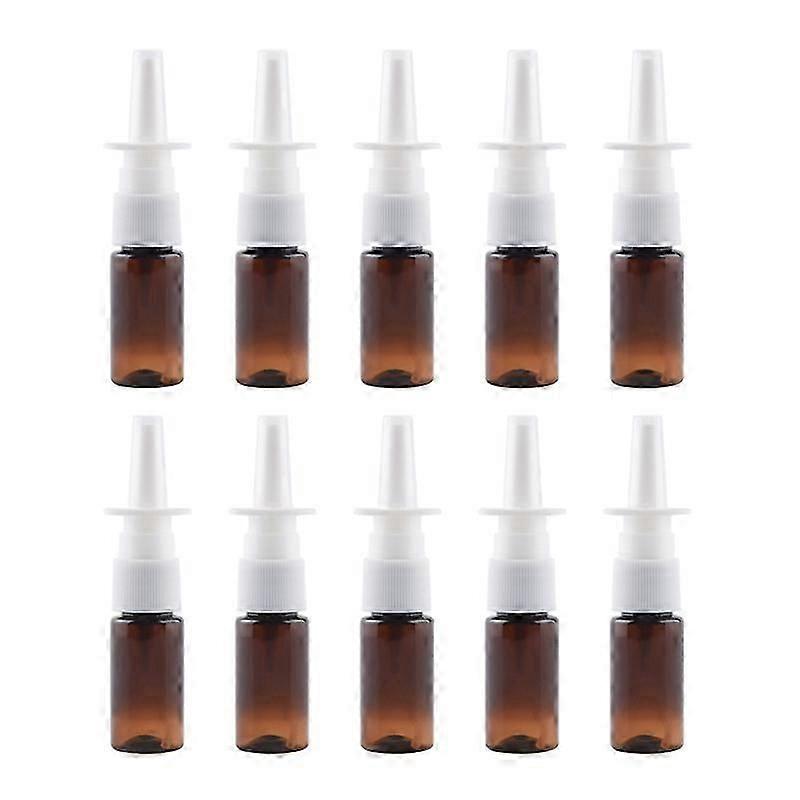 10 Pack Empty Nasal Spray Bottles 10ml Refillable BPA-Free for Travel & DIY