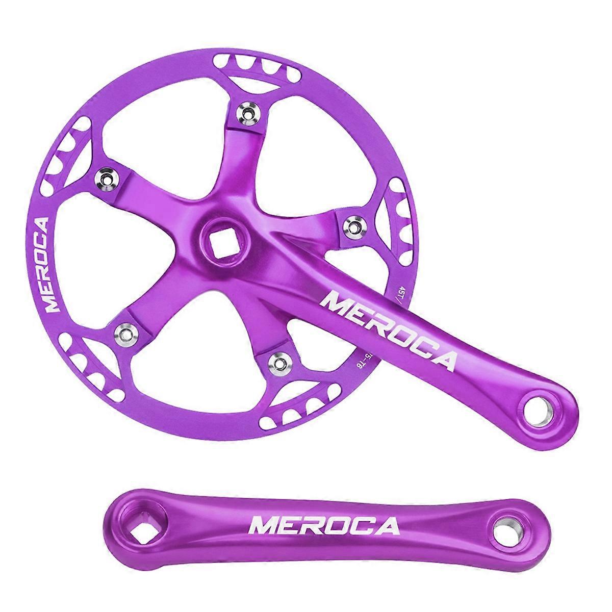 Bicycle Square Hole Crankset Speed Folding Bike Crankset 45T Square Hole 170MM 130 BCD Crank