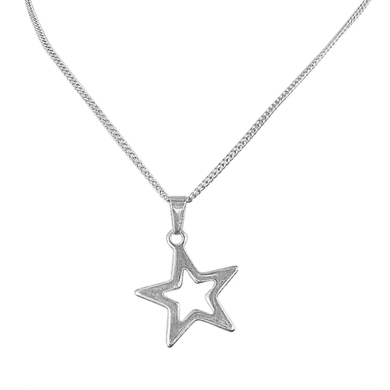 Female Trend Niche Net Red Ins Collarbone Chain Five-pointed Star Necklace Student Simple Temperament Cold Wind Necklace