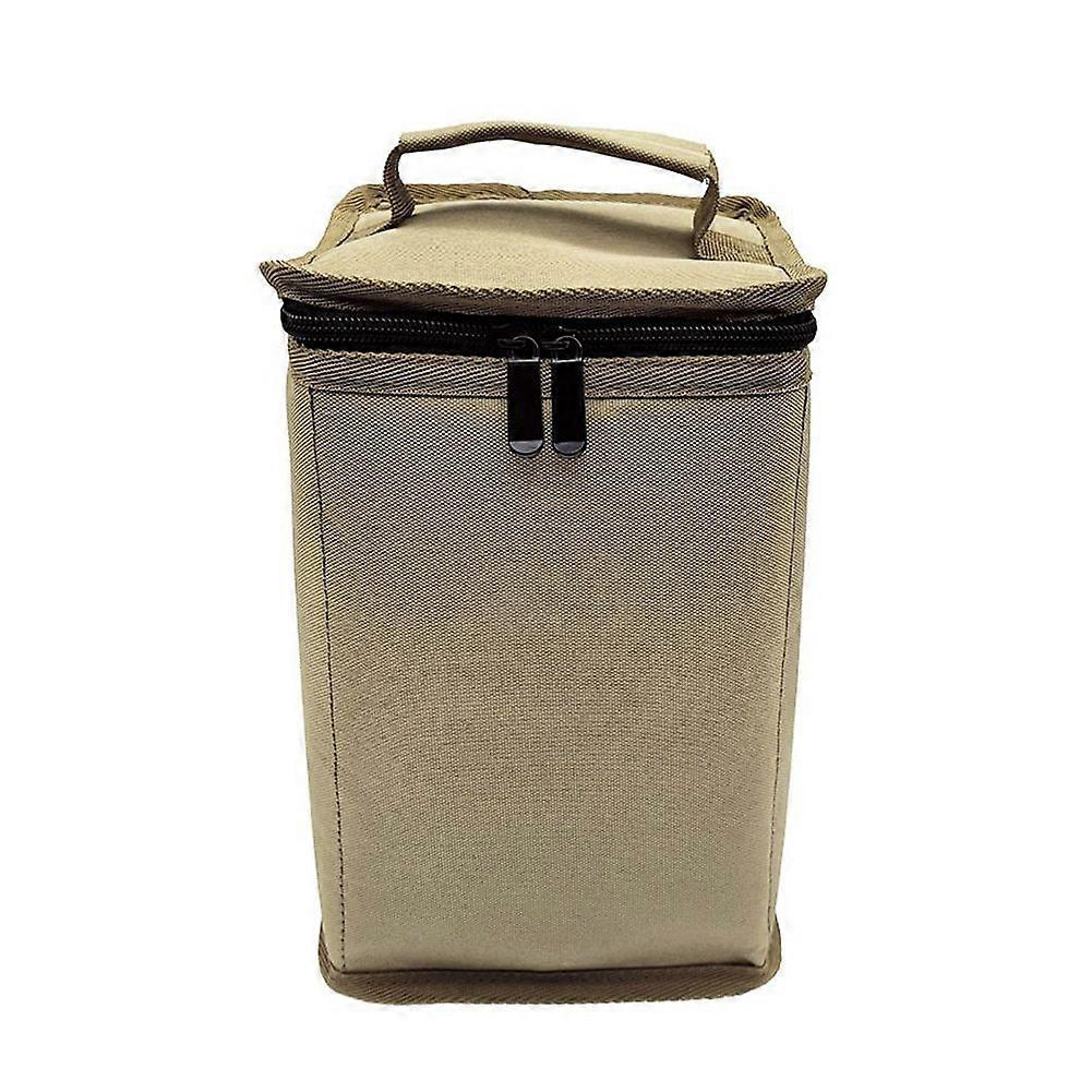 Camping Gas Tanks Storage Bag Protective Case Khaki Small