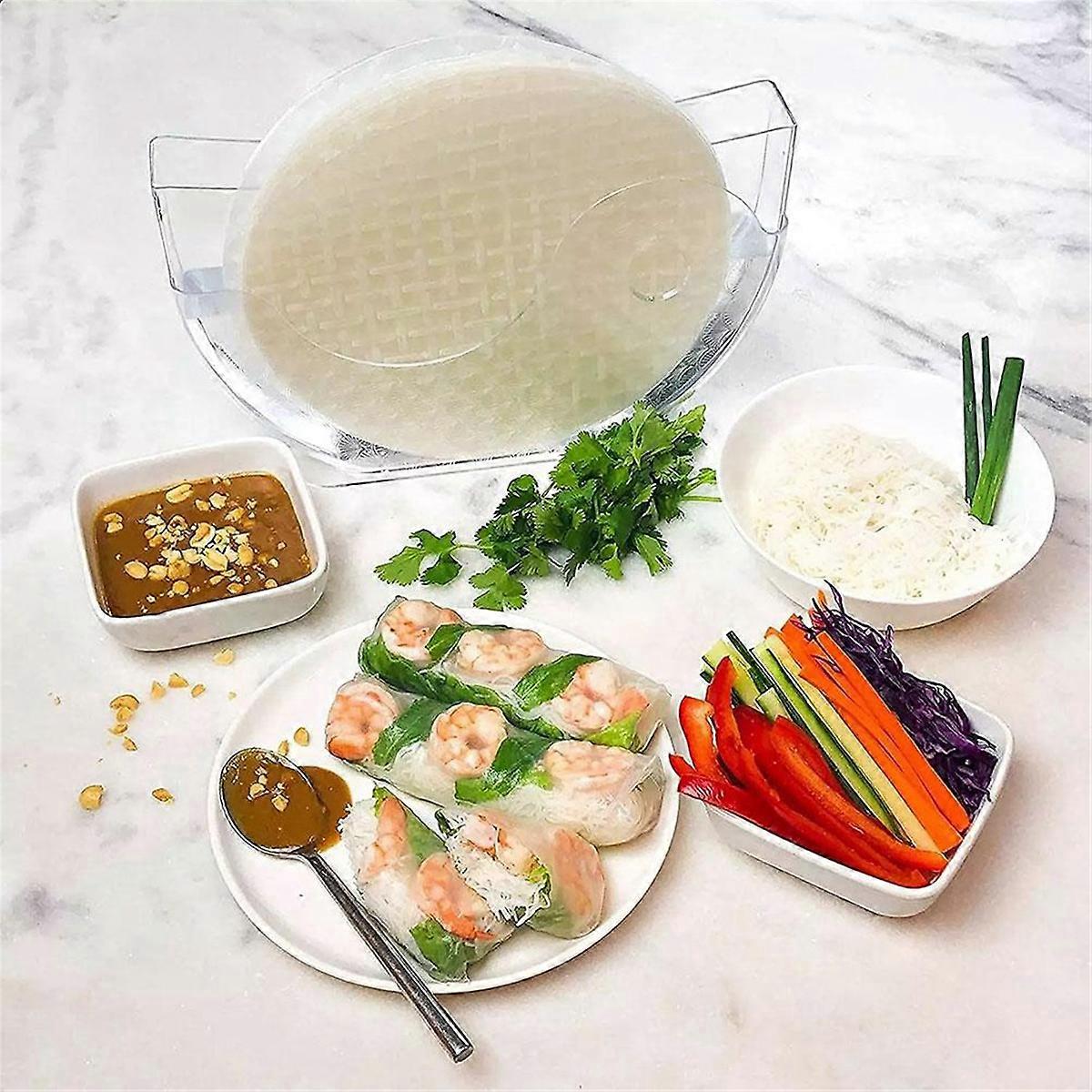 Rice Paper Packaging Container Spring Rolls Water Bowl Rice Paper
