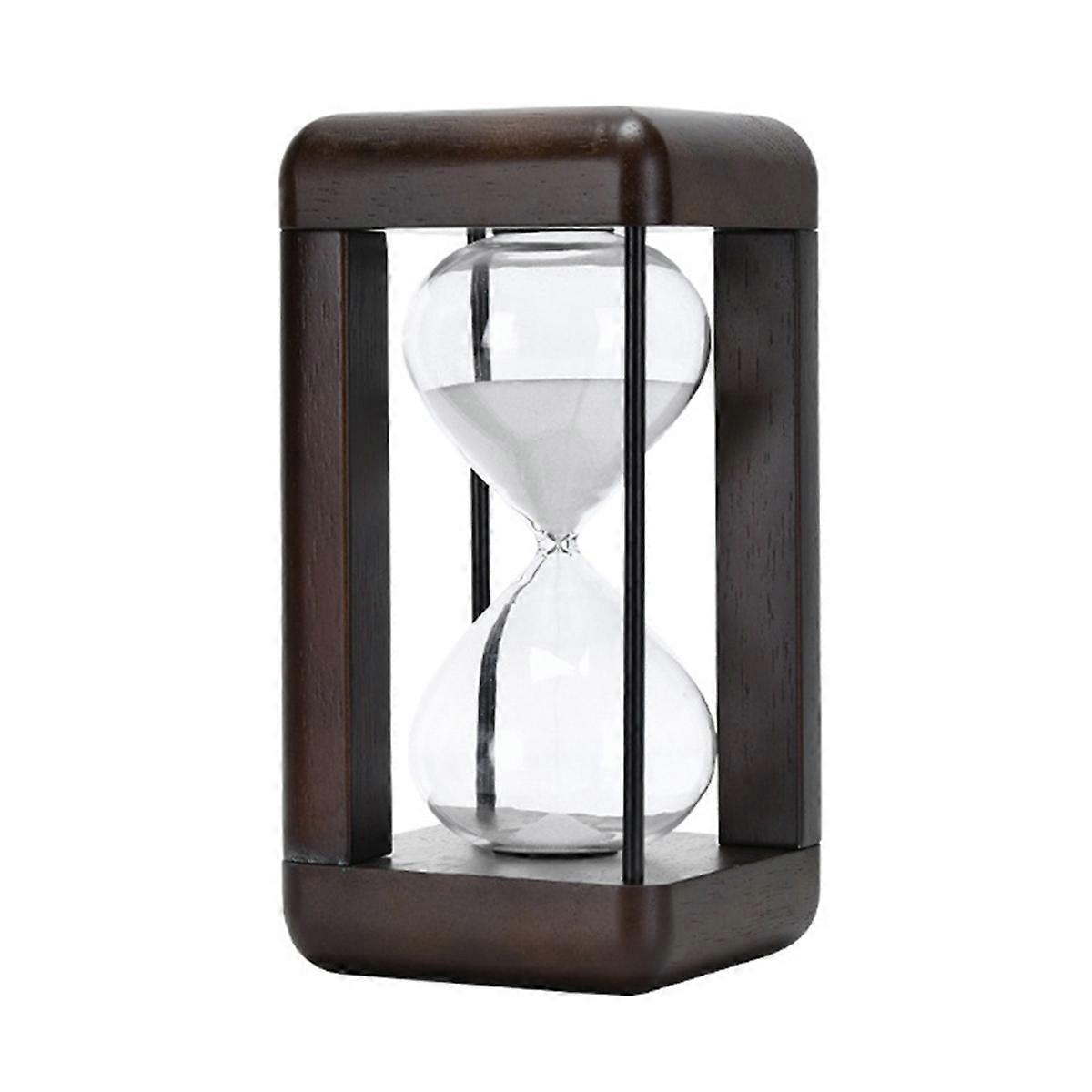 Large Premium Walnut Hourglass,60 Minutes Sand Timers,Hour Glass A