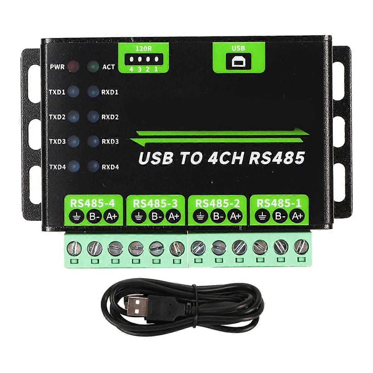 وحدة تحويل USB إلى 4 قنوات RS485