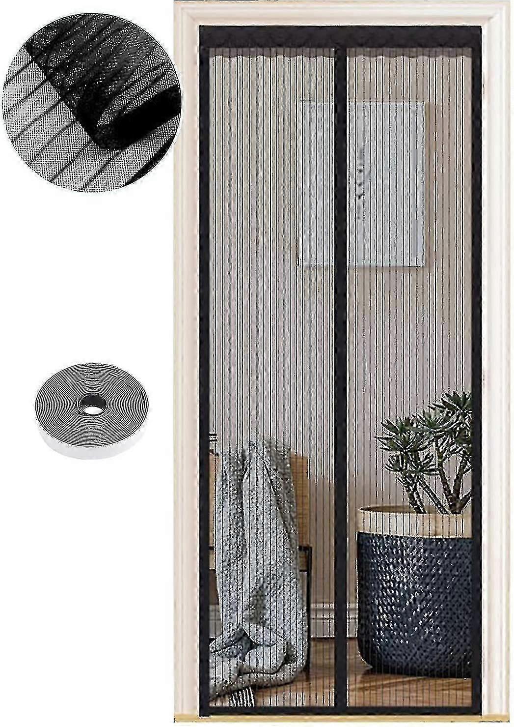 Kapılar için Manyetik Cibinlik, 70 x 200cm, Güçlü Mıknatıslar, Otomatik Kapanma, Kapı Perdesi Corri