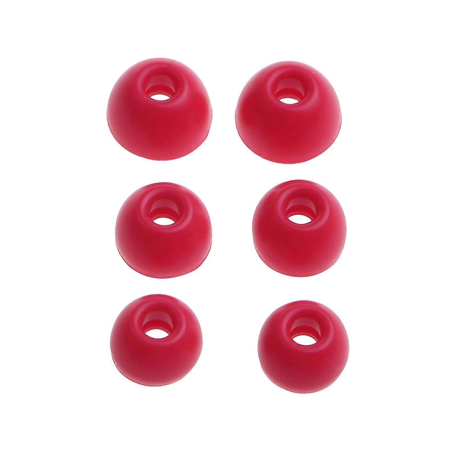 3 Çift Silikon Kulaklık Uçları Kulak Tıkacı Kulakiçi Kapak Değiştirme Kaymaz Kulaklık Uçları Koruyucu Kılıf Studio Buds / Fit Pro Kırmızı için