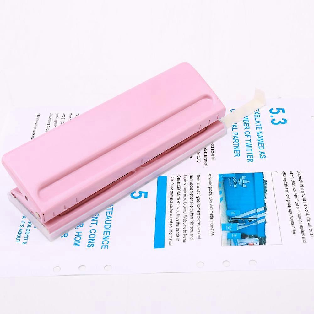 Paper Puncher Adjustable Pitch 6 Holes Loose Leaf Paper Binding Hole Puncher for A4 A5 A6 B7 Paper