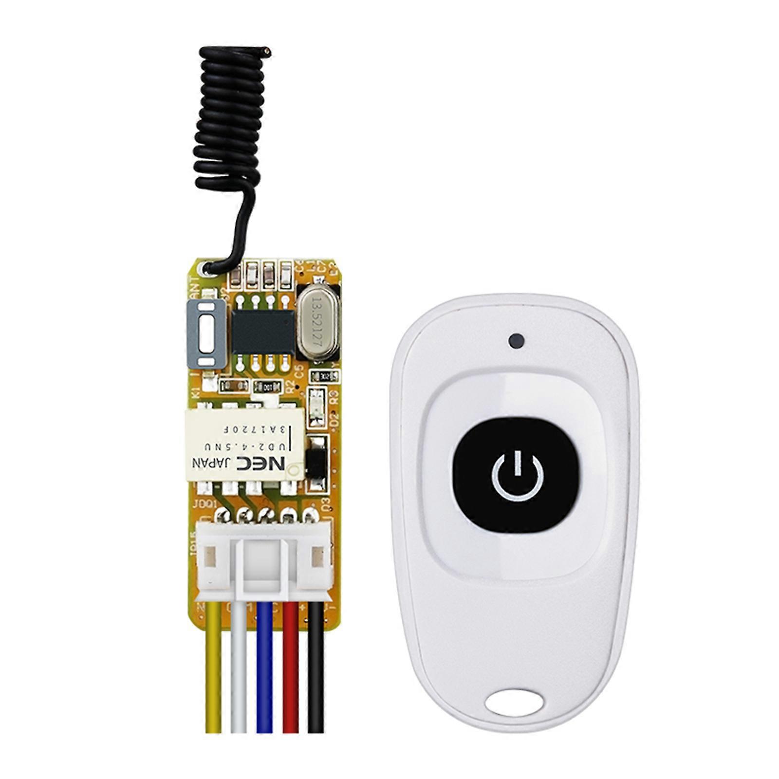 Wireless Remote Control Switches Module for Small Desk Lamps, Routers, Cameras Strong Interference Resistance  White
