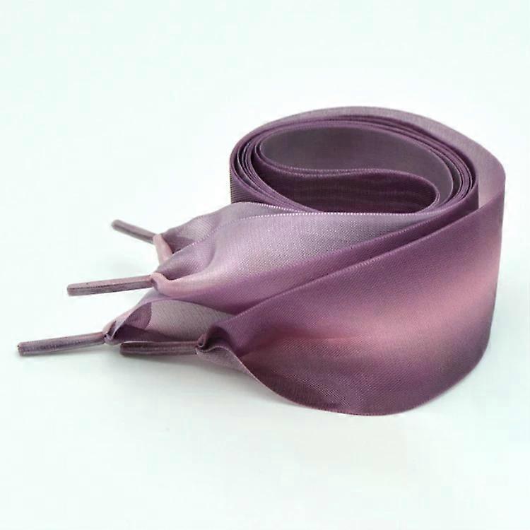 Gradient Satin Silk Ribbon Shoelaces-150cm Pink Purple for Sneakers Pink Purple,150cm