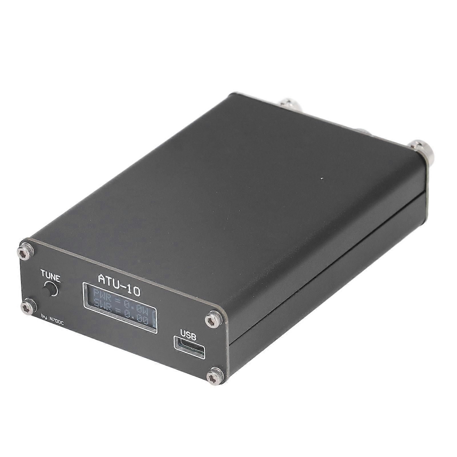 ATU-10 QRP Tuner d’antenne automatique Tuner radio d’affichage 0.91in avec connecteur BNC Version 1.4