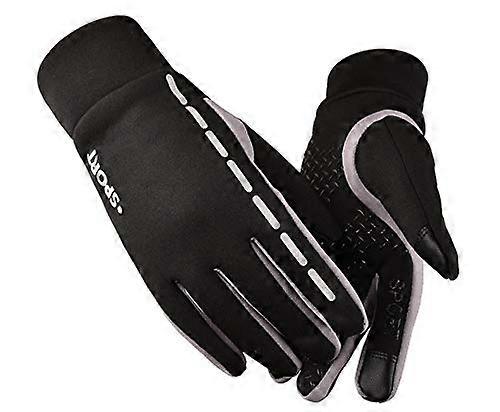 Gripper Glove Full Finger Cycling Gloves for Touch Screen Use, Anti-Slip, Warm, Men’s Mountain Bike and Motorcycle Riding Gloves