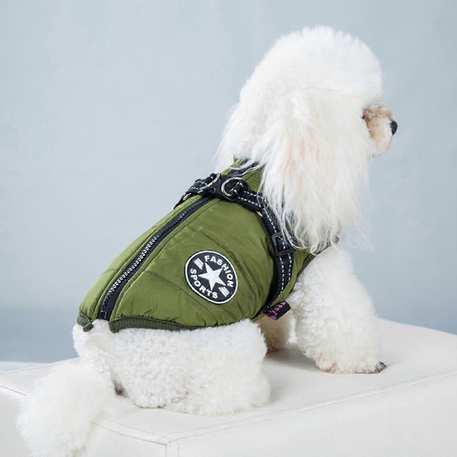 Dog Winter Coat, Windproof Dog Jacket Warm Dog Vest Cold Weather Pet Apparel, Reflective Dog Winter Clothes With Fleece Lined