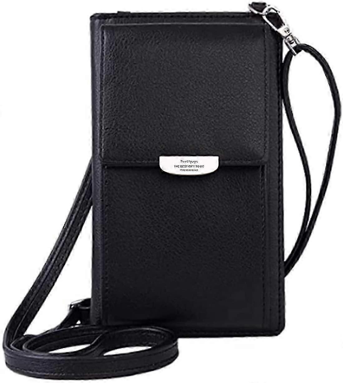 Damen Messenger Handytasche Leder Geldbörse