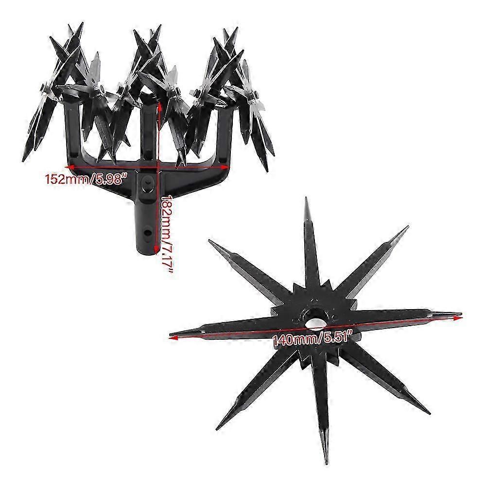 Rotary Cultivator Tool Garden Handheld Tiller Cultivator Cordless Tiller for Reseeding Grass Or Soil Mixing