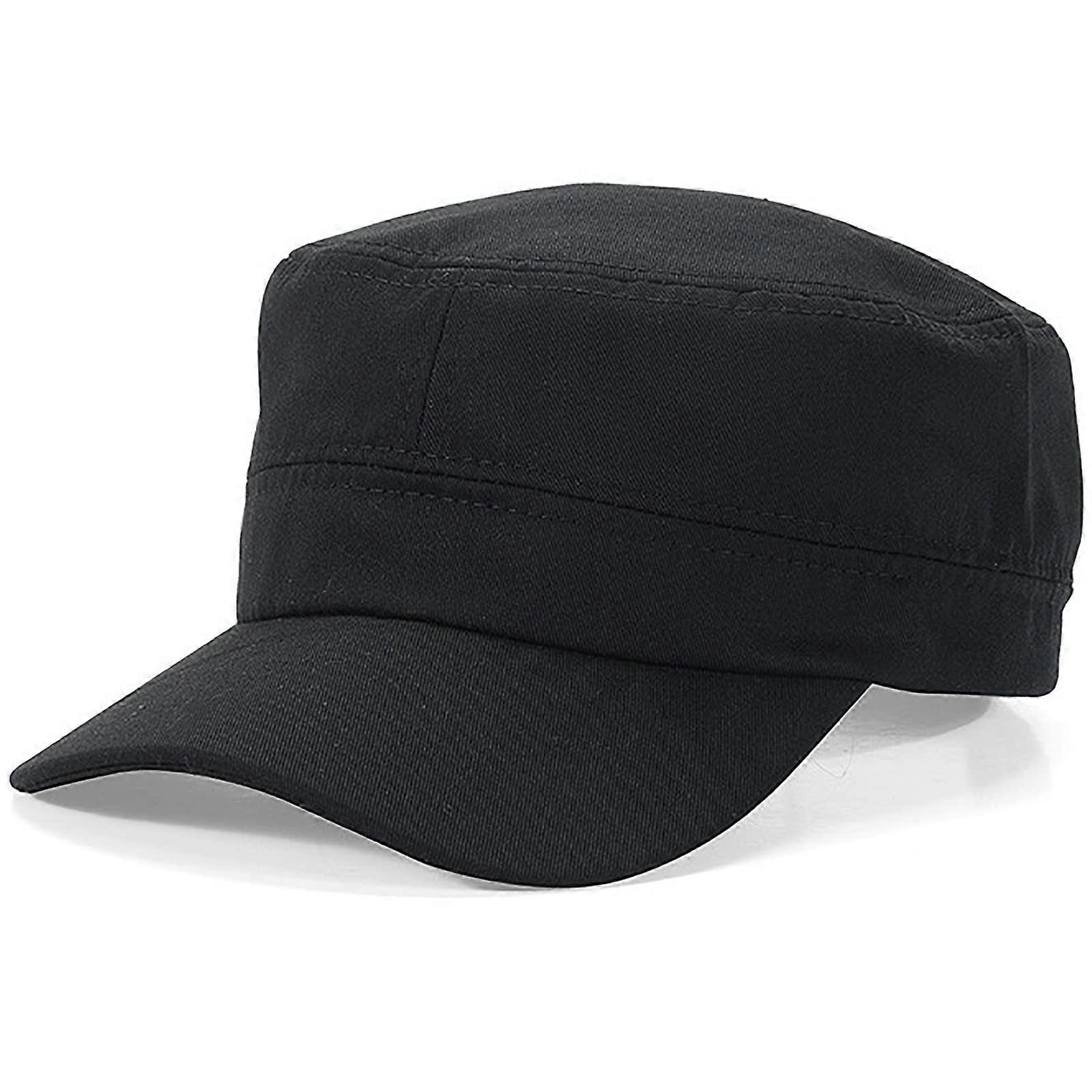 Kadet Army Hat Unisex Cotton Basic Military Style Cadet Cap For Daily Wear