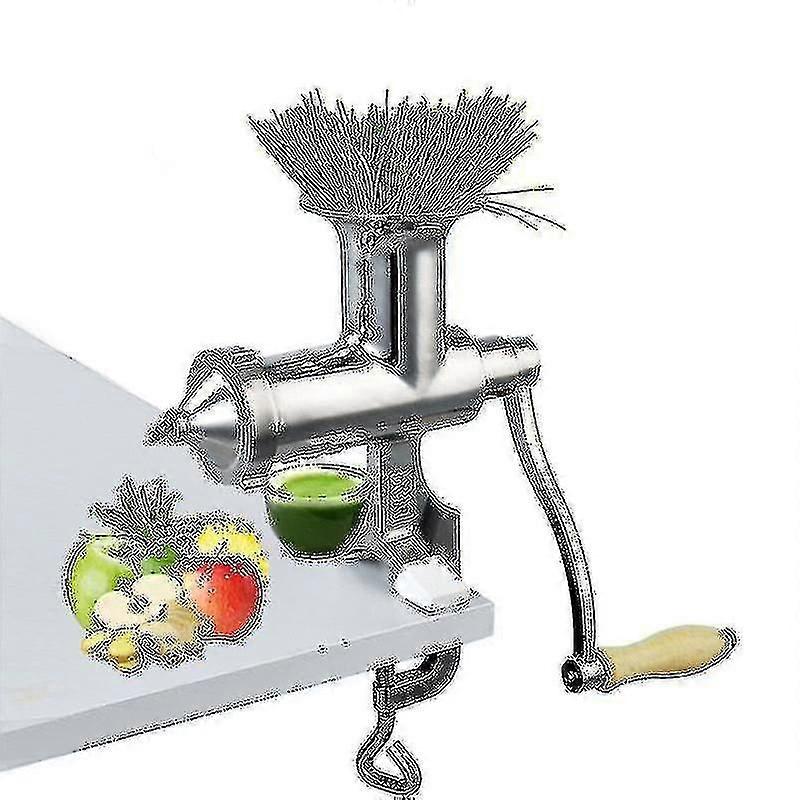 Main Acier inoxydable Wheatgrass Juicer Manuel Auger Slow Squeezer Fruit Wheat Grass Vegetable Orange Juice Extractor