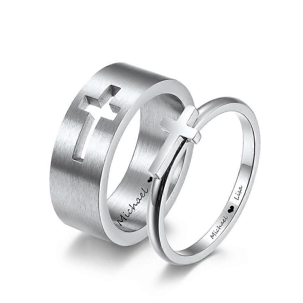 Skull matching rings never fade true love romantic engagement wedding rings stainless steel surface