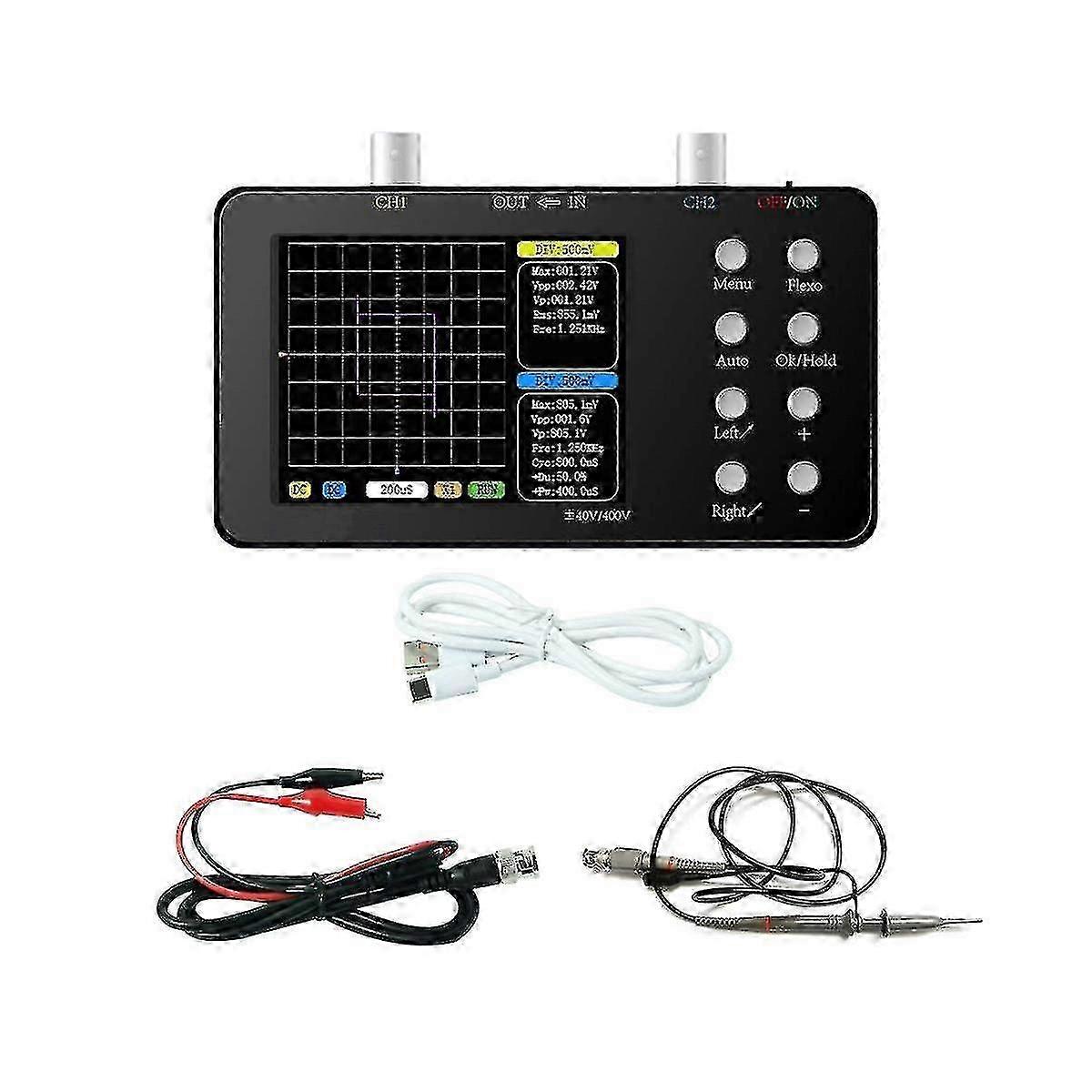 Sco2 2 Channel Digital Oscilloscope 50m Sampling Rate 10msa/s Analog Bandwidth Onekey Auto For Repa